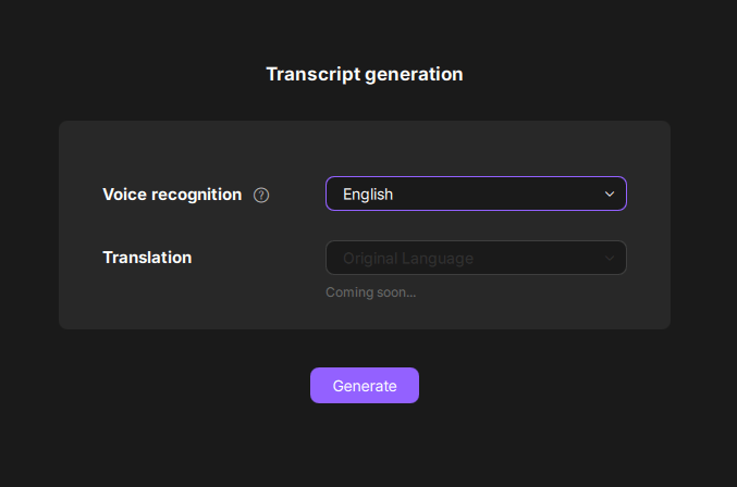 Choose language