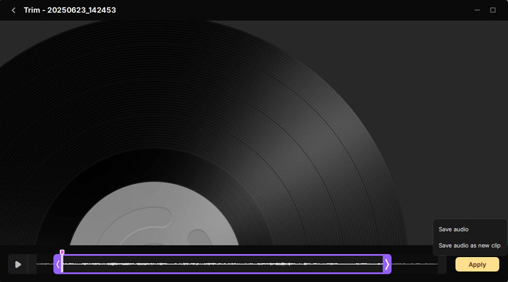 Trim audio files