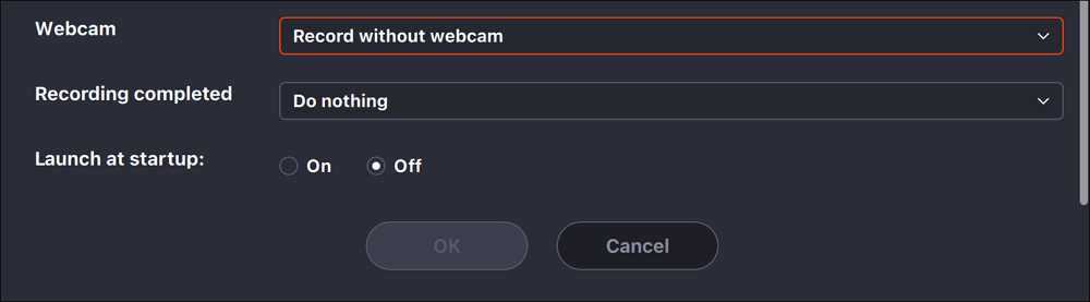 customize recording task 2