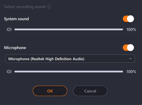 Select microphone