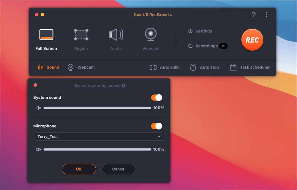 record audio and screen at the same time