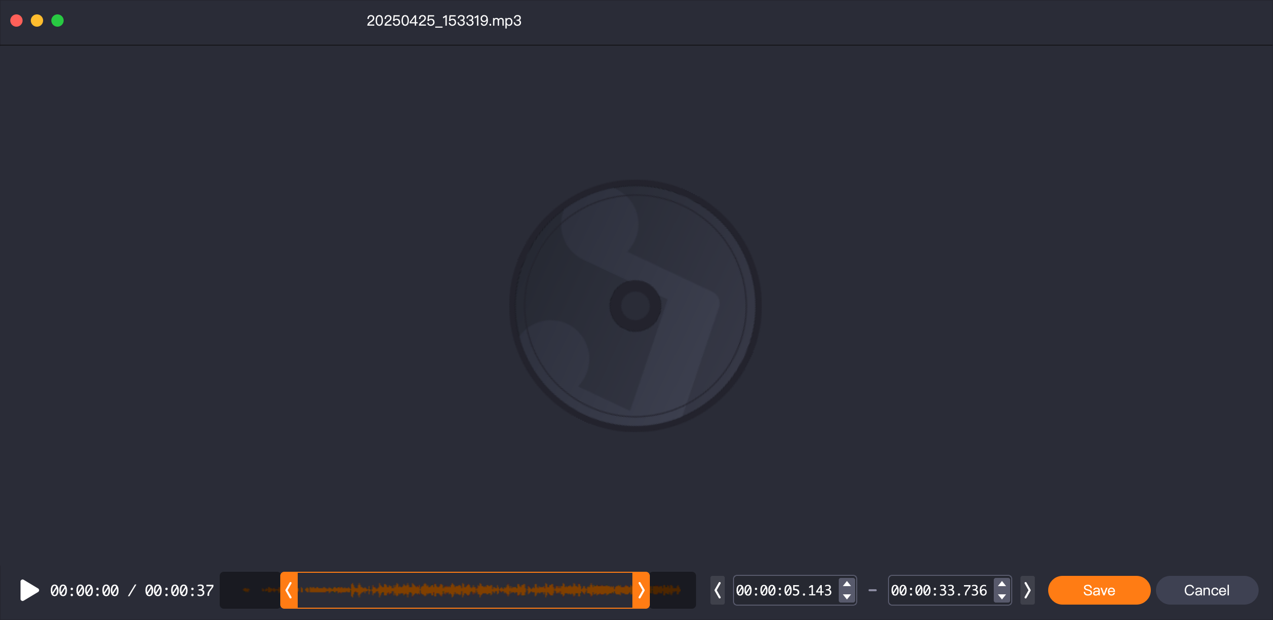 cortar arquivo de áudio