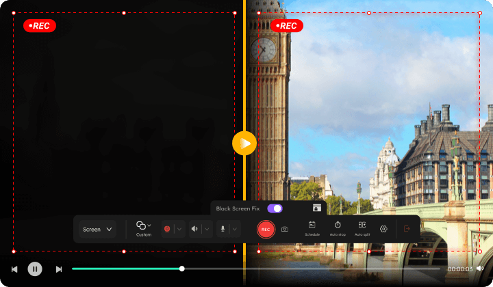 record streaming video scene 1