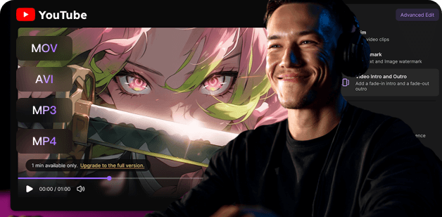 export youtube recordings in various formats