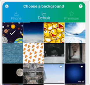 scegli il fondale chromavid