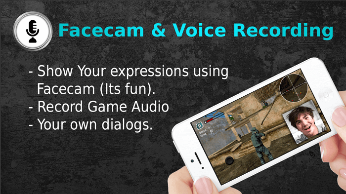 game recorder facecam main screen