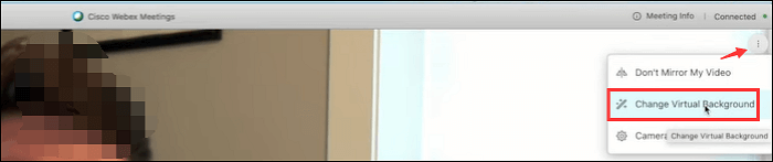 effetto sfocatura mac webex cisco