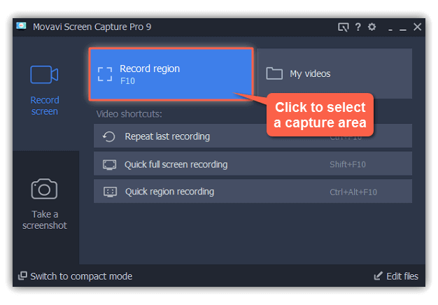 movavi selezionare regione