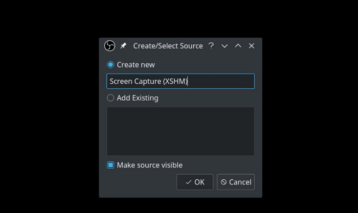selezionare display capture
