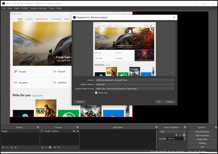 obs studio app recording