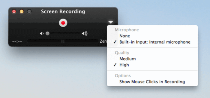 lettore e registratore QuickTime