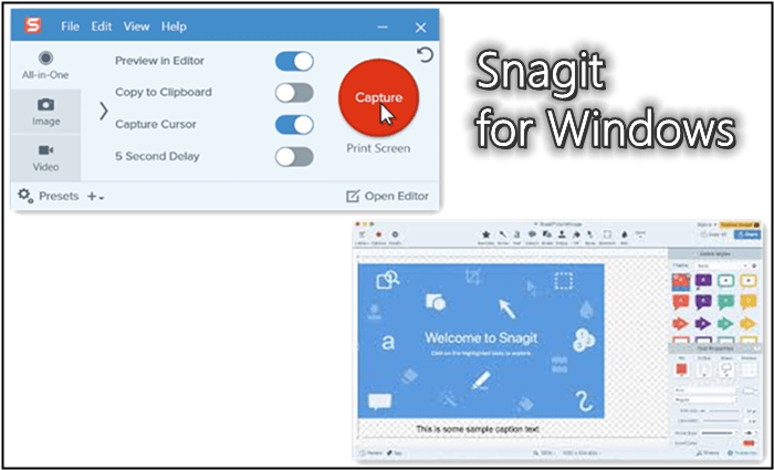 snagit screen recorder windows 10