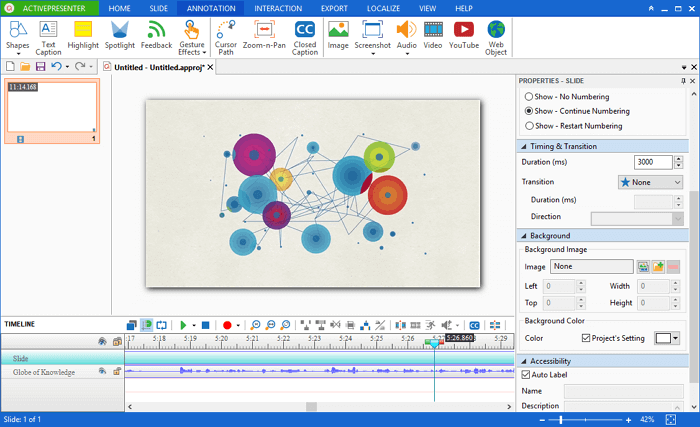 active-presenterでPC画面を録画