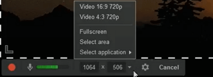 freecamで新しい録画を作成するステップ2