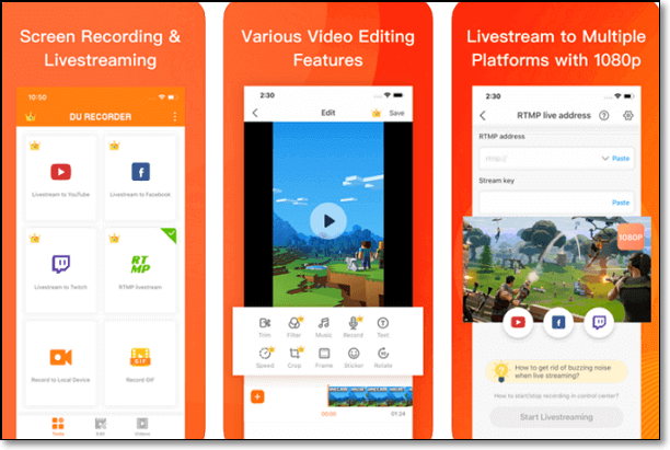 android-du-recorde スクリーンレコーダー