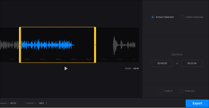 オンラインでMP4からオーディオを抽出する