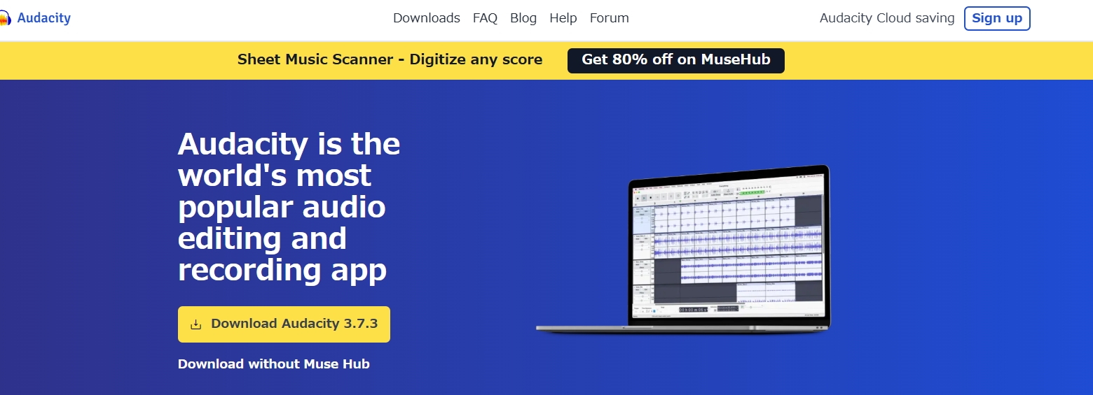 Audacity公式サイト
