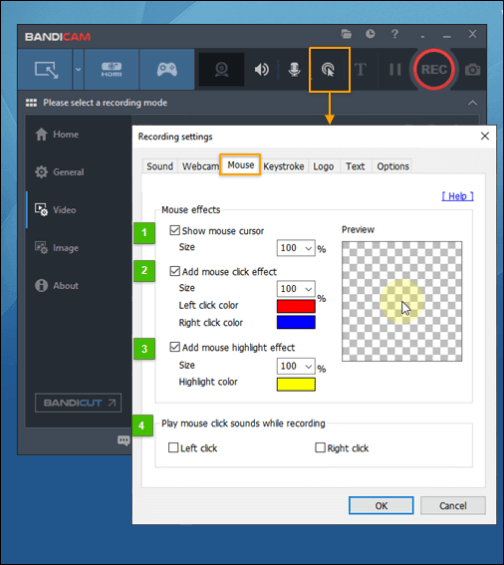 録画ソフト設定