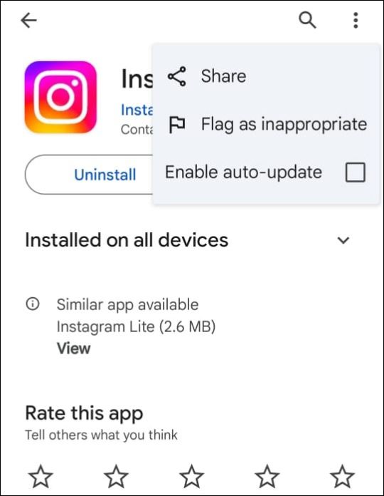 アプリの自動更新を停止