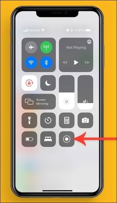 コントロールセンターに追加