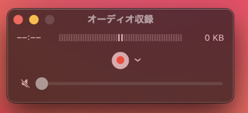 オーディオ収録
