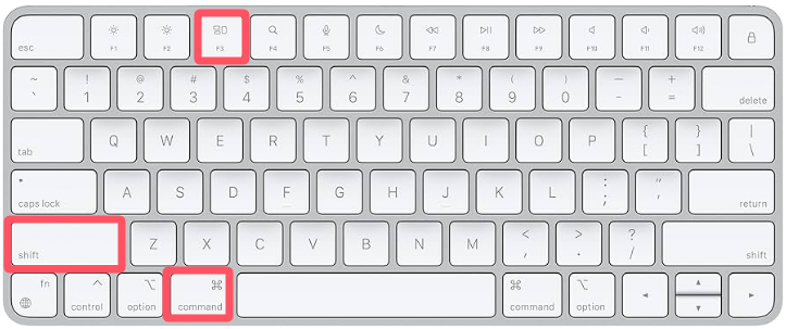 Command + Shift + 3