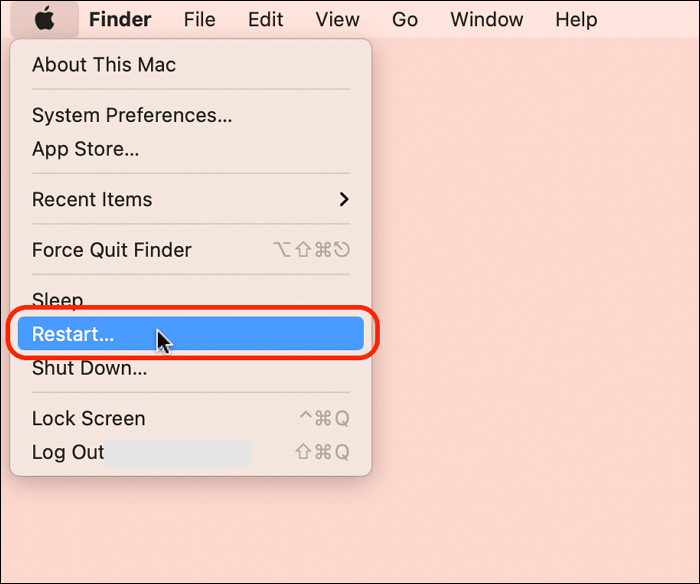 Macを再起動する