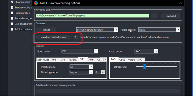 Install Recorder Devices