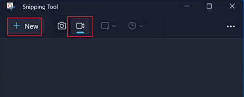 スニッピングツールを使って画面全体をビデオとしてキャプチャする