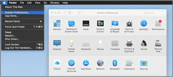 システム環境設定