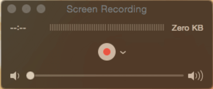 quick time playerでウェブカメラの録画を開始