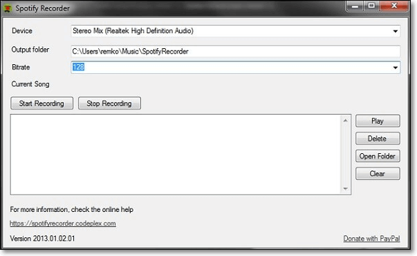 spotifyオーディオレコーダー