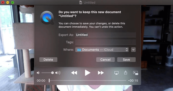 quicktimeplayerでmac画面を録画するステップ2