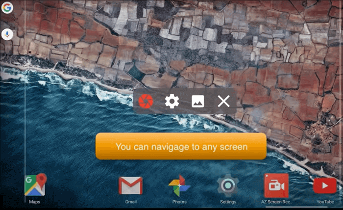 az screen recorderでSound Cloudから録音ステップ1