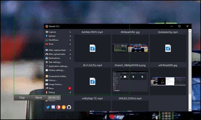share x mp4動画録画