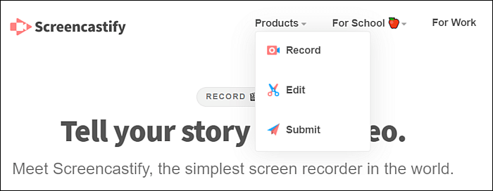免費螢幕錄製軟體無浮水印 - Screencastify