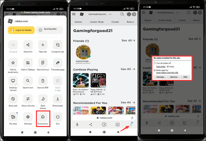 在行動裝置上更改 roblox 背景