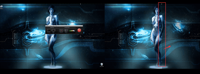 按住並拖曳綠色按鈕