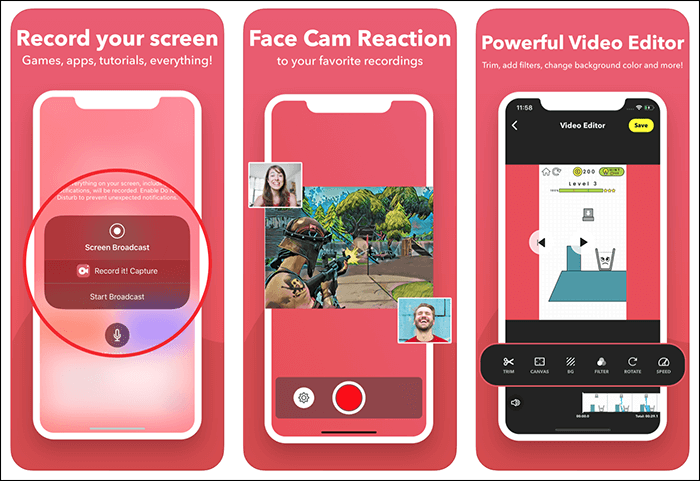 iPhone 視訊鏡頭錄影 app