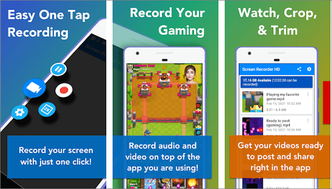 Screen Recorder HD Android 視訊鏡頭錄影
