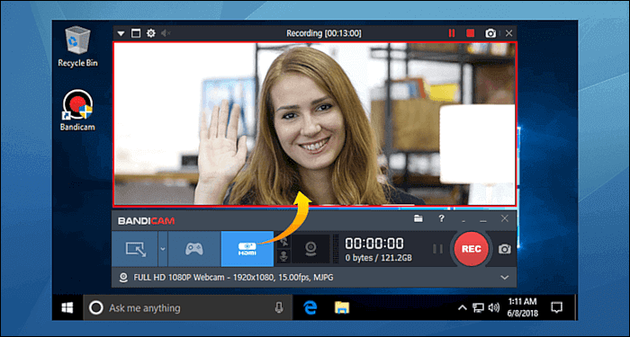 Webcam recorder Windows 10 - BandiCam