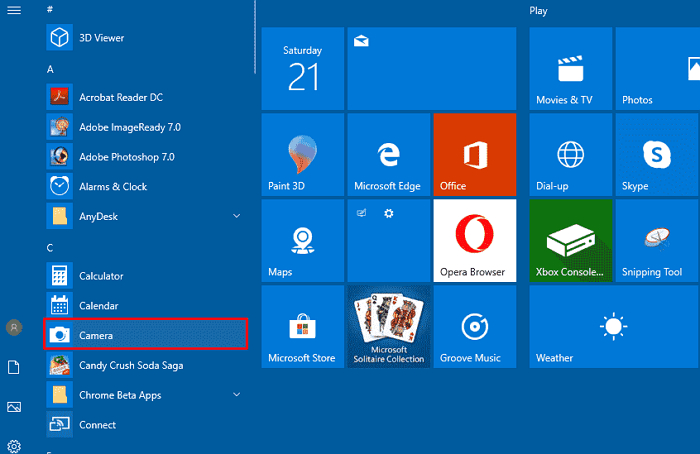 windows 10中內建的視訊鏡頭錄製程式